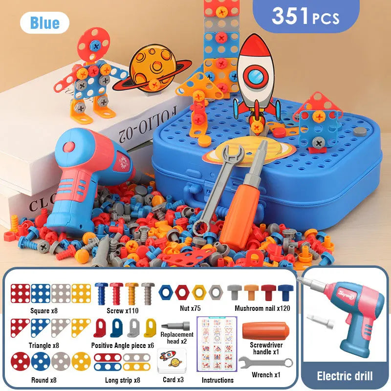 Building Toy Set with Electric Drill | Educational and Creative Toy