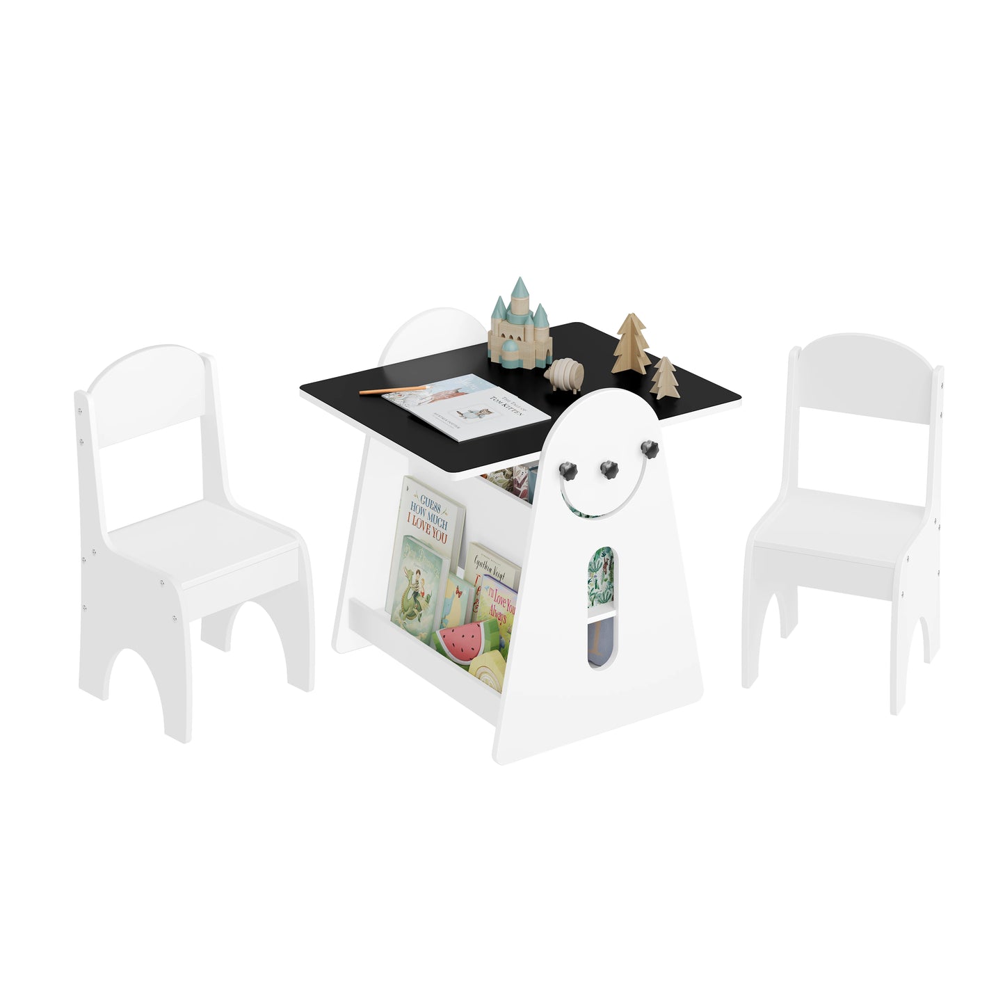 Children's Table Set with 2 Chairs a Painting Table | Kids Study Table