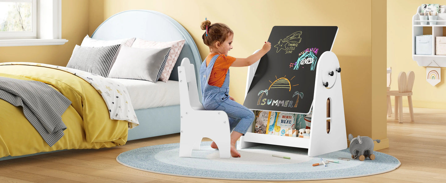 Children's Table Set with 2 Chairs a Painting Table | Kids Study Table