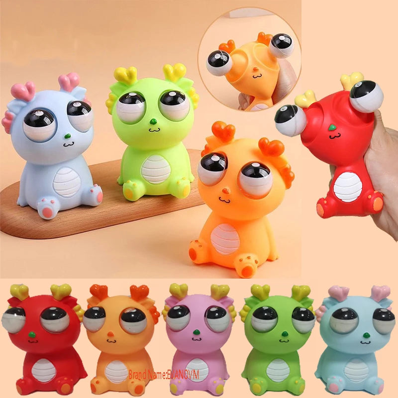 Eye-Popping Squshy Dragon Toy | Stress Relief for Kids and Adults