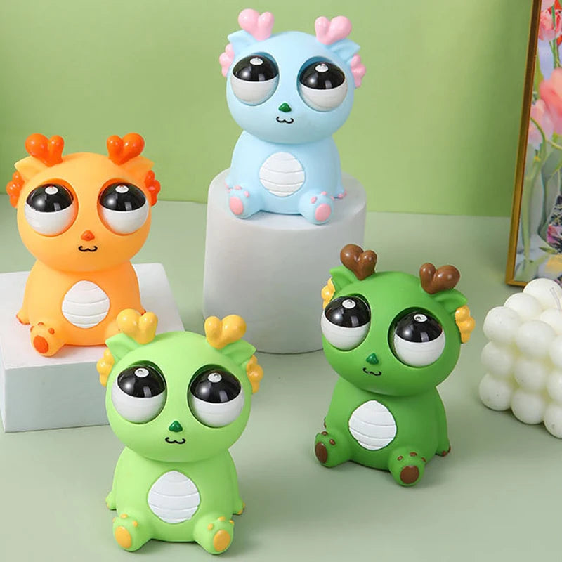 Eye-Popping Squshy Dragon Toy | Stress Relief for Kids and Adults