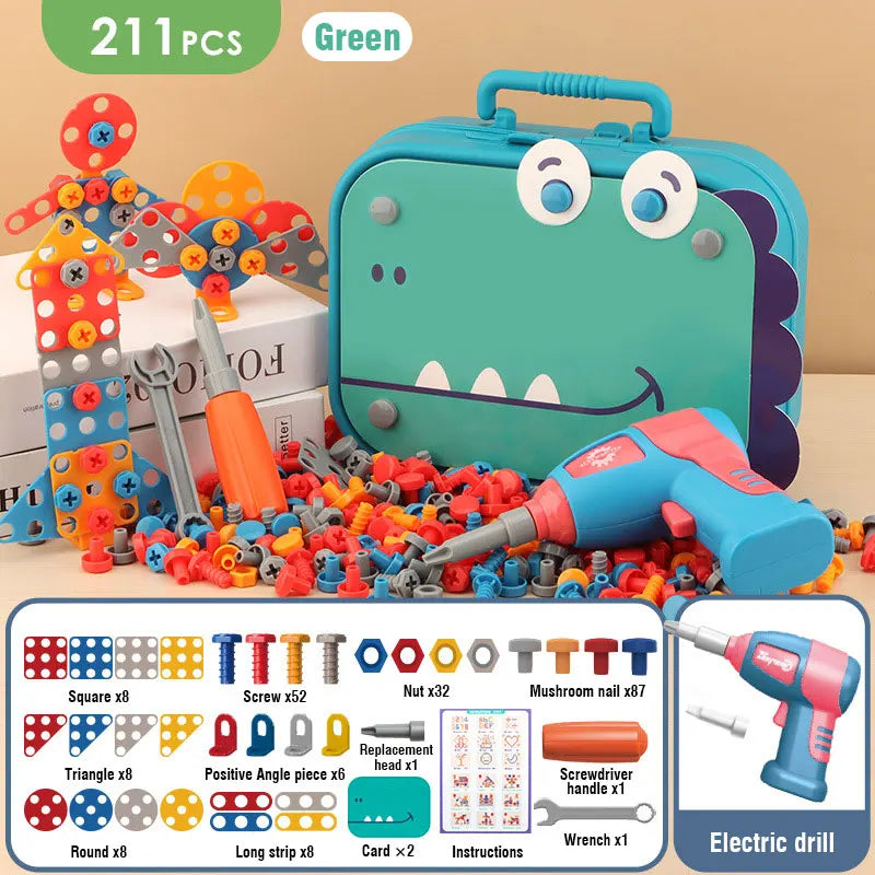 Building Toy Set with Electric Drill | Educational and Creative Toy