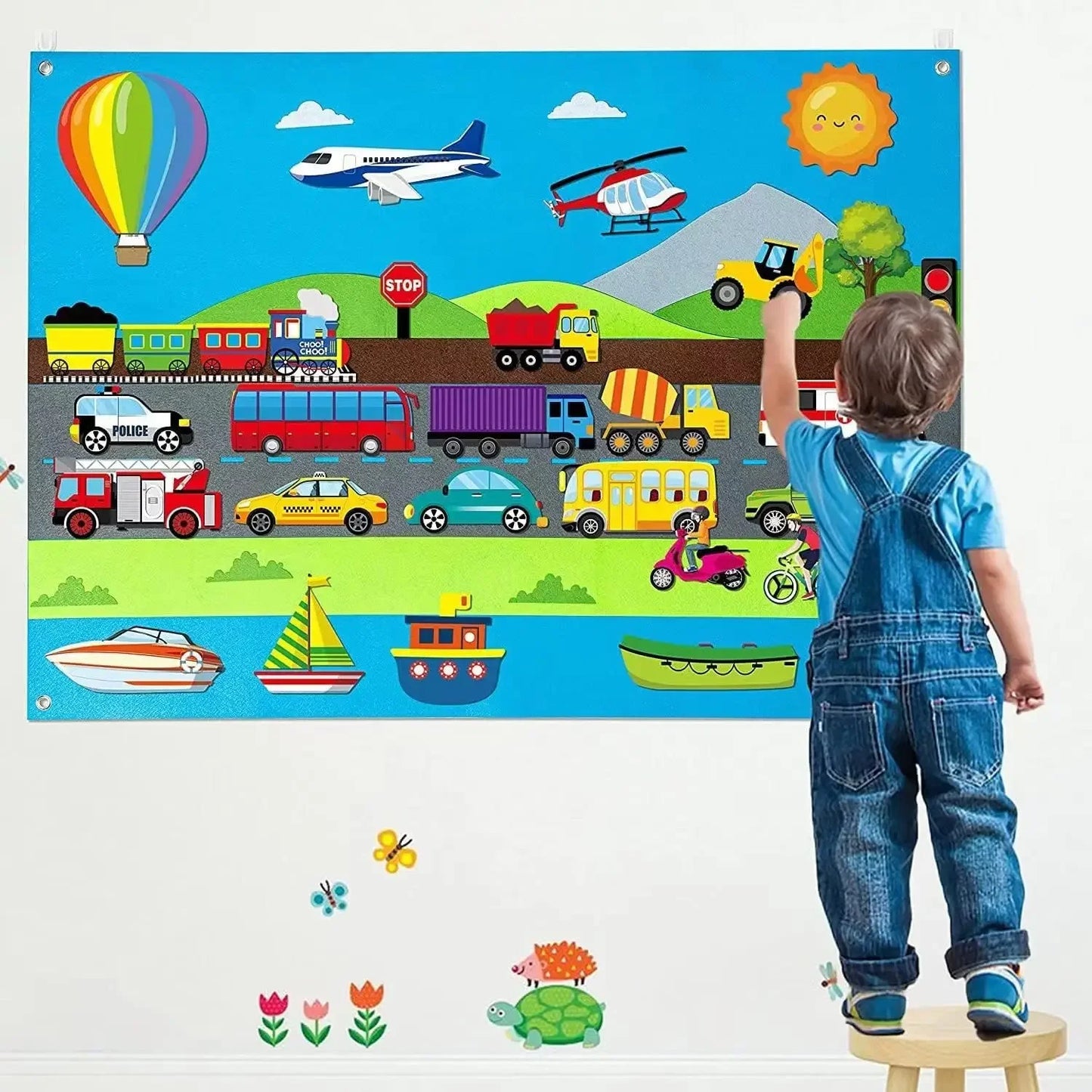 Story Board Wall Mat Set Toy | Preschool Interactive Learning for Kids