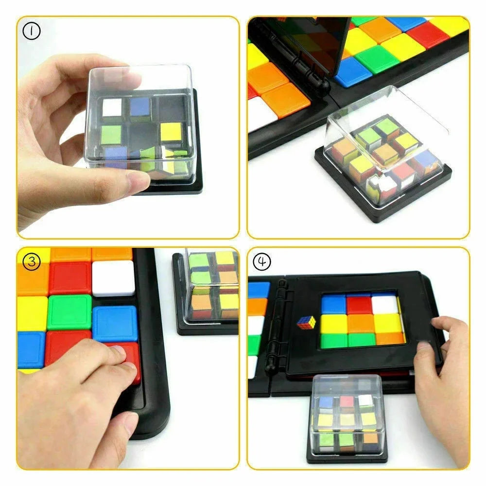Kids Square Colour-Pattern Battle Race Game (Brain Development Game)