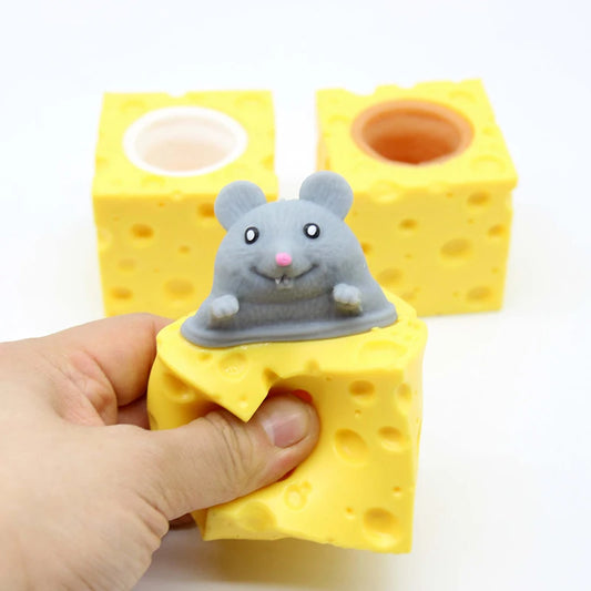 Cheese Mouse Pop-Up Toy | Stress Relief for Kids and Adult
