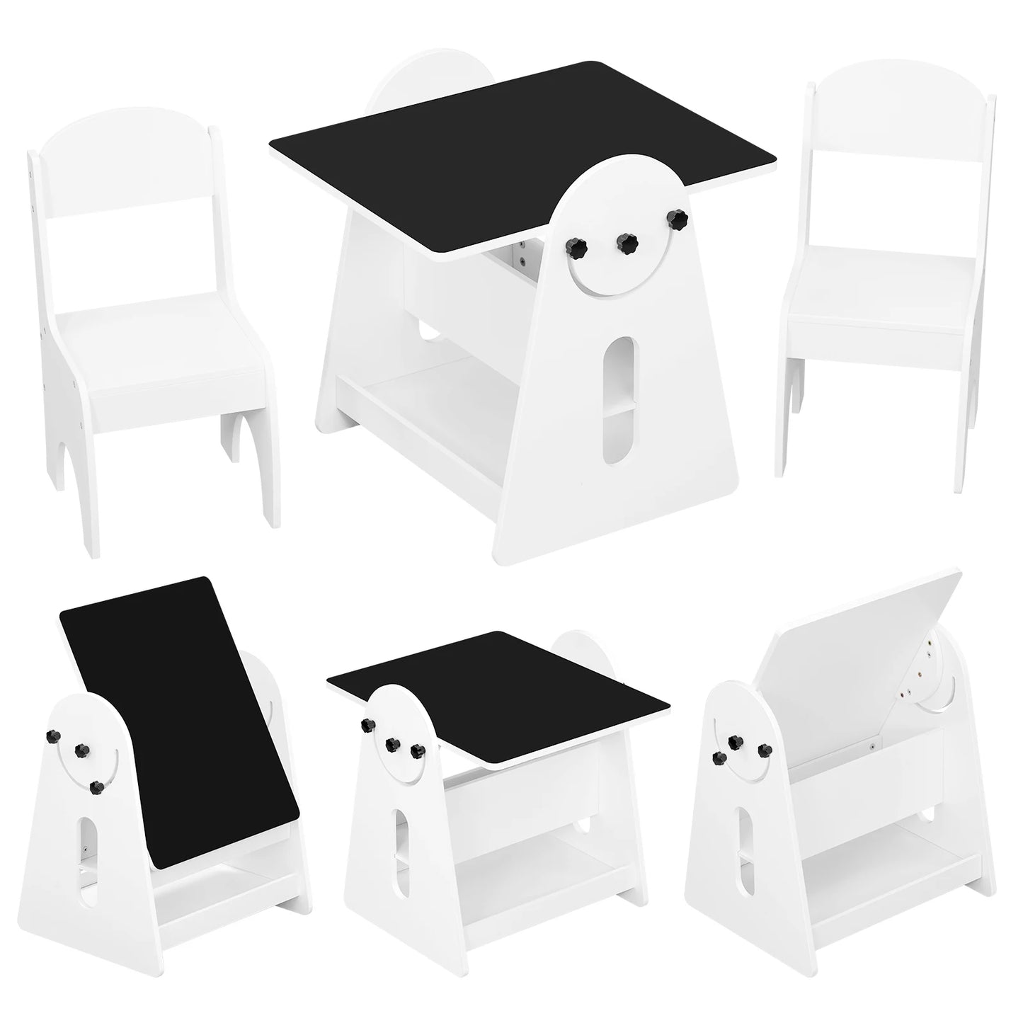 Children's Table Set with 2 Chairs a Painting Table | Kids Study Table