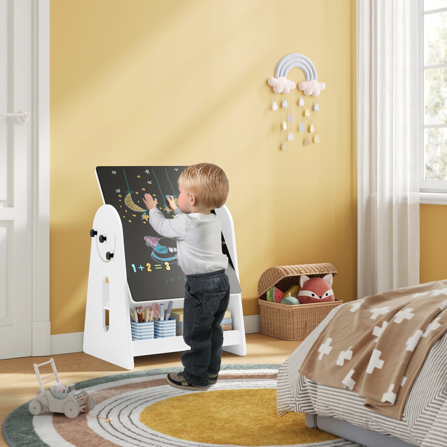 Children's Table Set with 2 Chairs a Painting Table | Kids Study Table