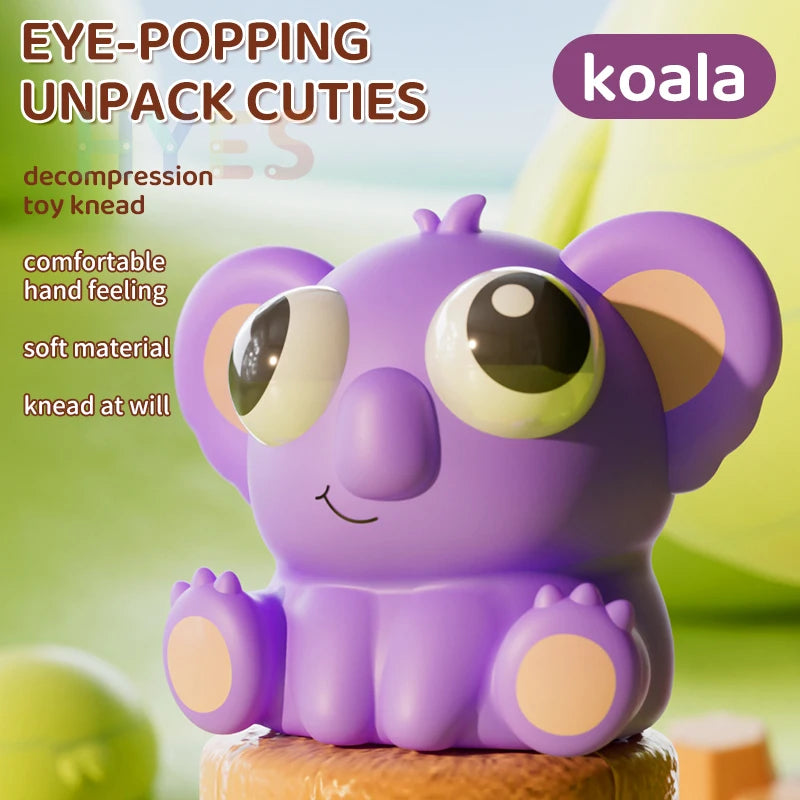 Eye-Popping Squshy Animal Toys (Stress Relief for Kids and Adult Success)