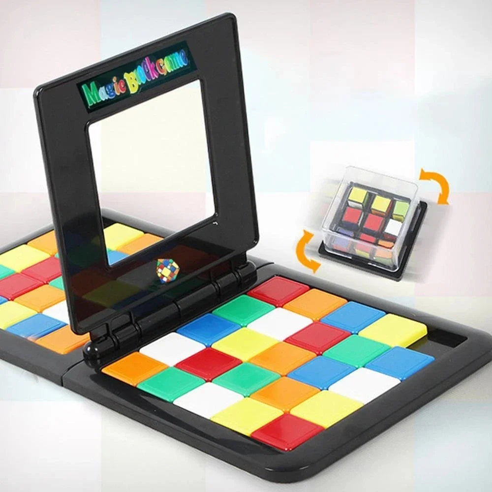 Kids Square Colour-Pattern Battle Race Game (Brain Development Game)