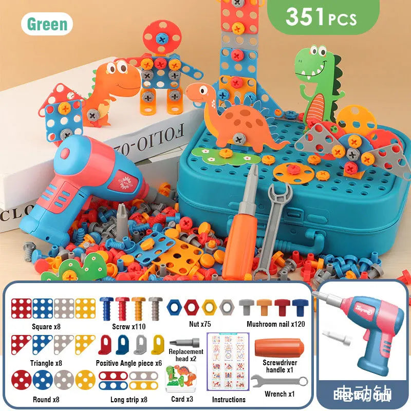 Building Toy Set with Electric Drill | Educational and Creative Toy