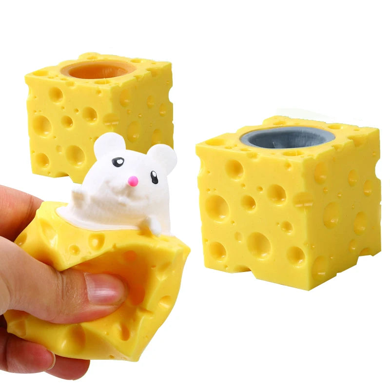 Cheese Mouse Pop-Up Toy | Stress Relief for Kids and Adult