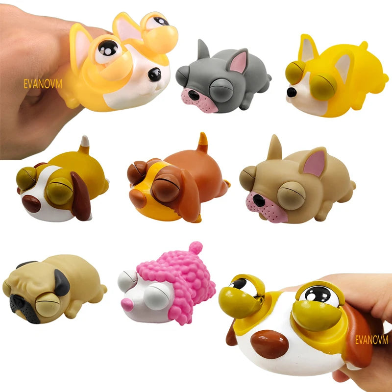 Sleepy dog eye-popping toys | Stress Relief for Kids and Adult