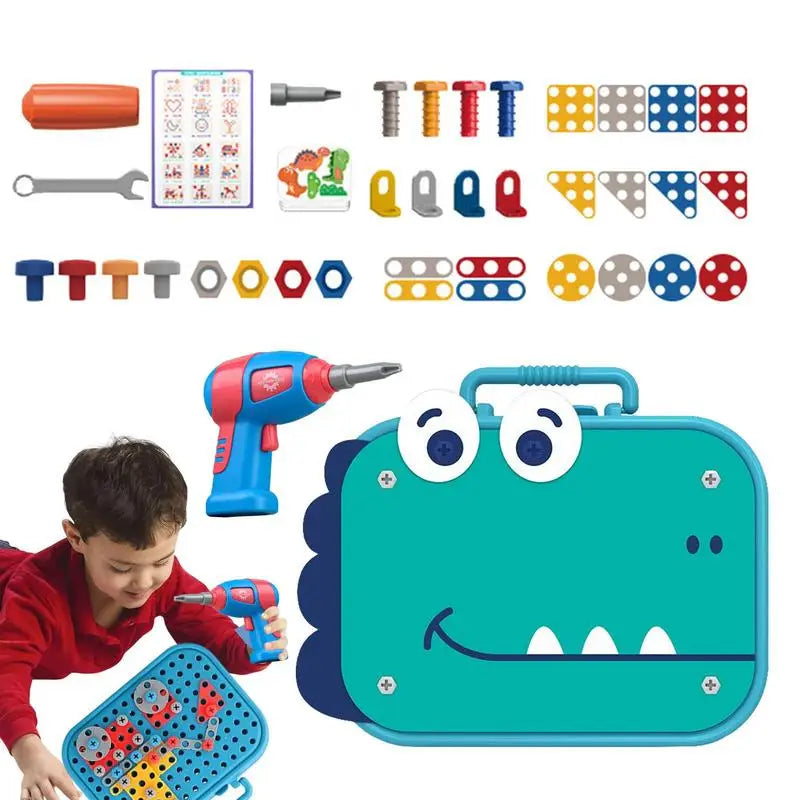 Building Toy Set with Electric Drill | Educational and Creative Toy