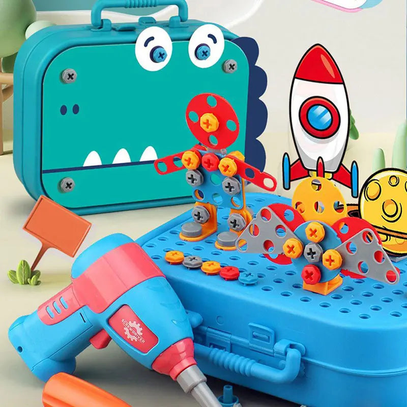 Building Toy Set with Electric Drill | Educational and Creative Toy