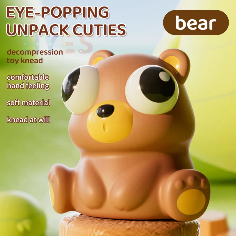 Eye-Popping Squshy Animal Toys (Stress Relief for Kids and Adult Success)