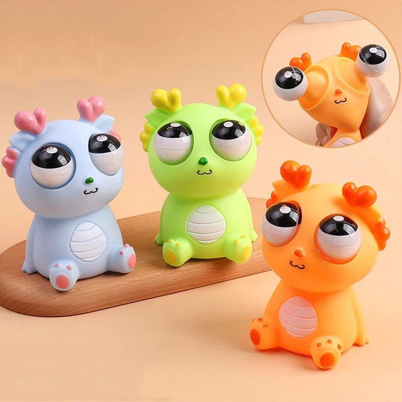 Eye-Popping Squshy Dragon Toy | Stress Relief for Kids and Adults