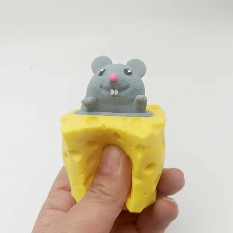 Cheese Mouse Pop-Up Toy | Stress Relief for Kids and Adult