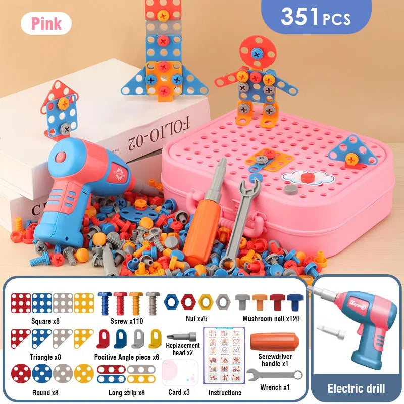 Building Toy Set with Electric Drill | Educational and Creative Toy