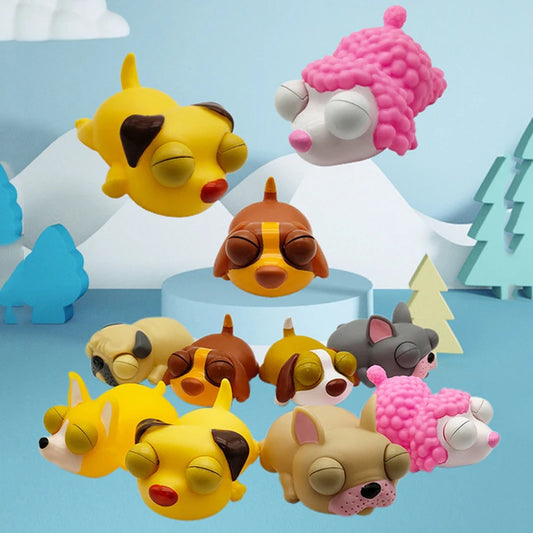 Sleepy dog eye-popping toys | Stress Relief for Kids and Adult