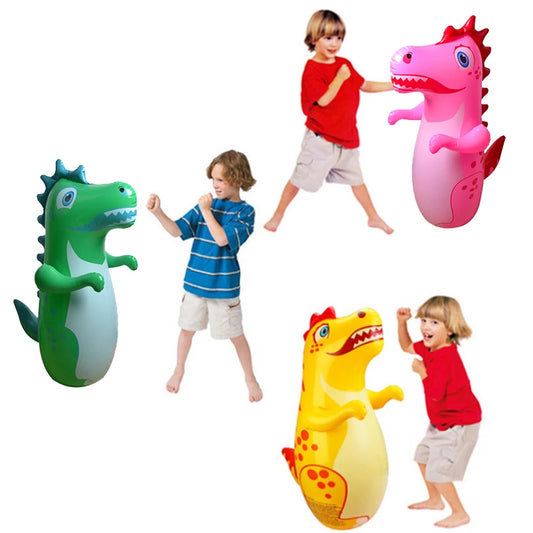 Children Inflatable Standing Punching Bag | Kids Activity Outdoor Game