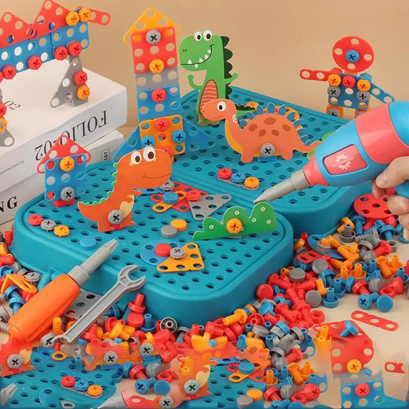 Building Toy Set with Electric Drill | Educational and Creative Toy
