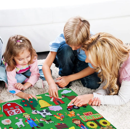 Story Board Wall Mat Set Toy | Preschool Interactive Learning for Kids