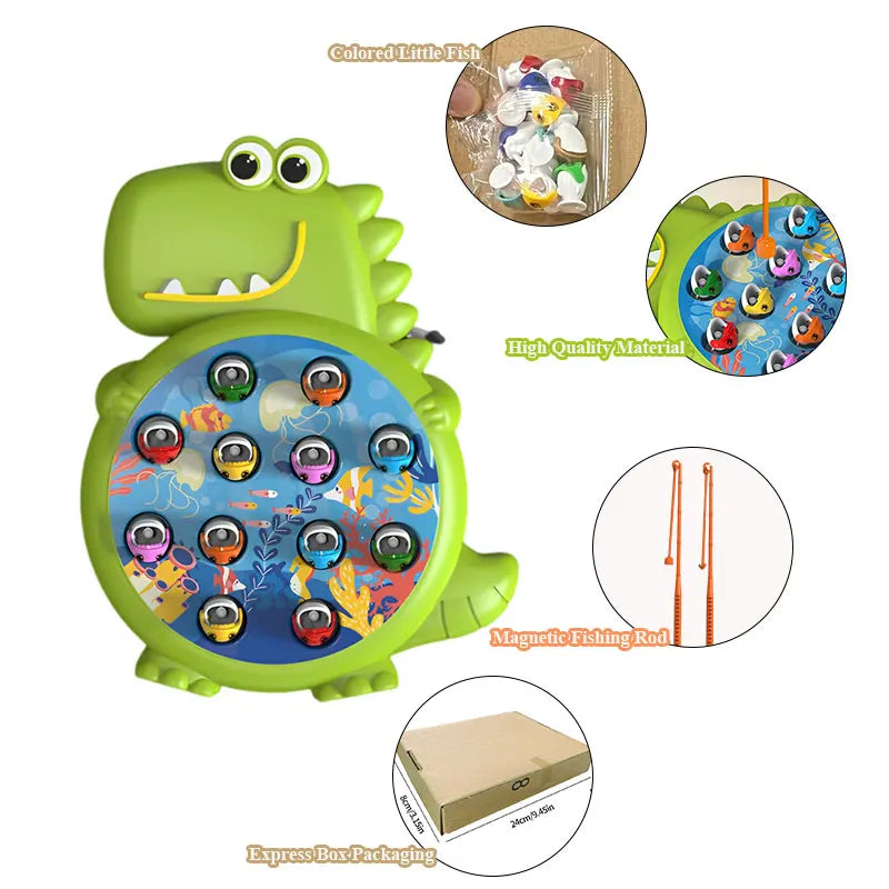 Magnetic Fishing Dinosaur Toy | Interactive toy